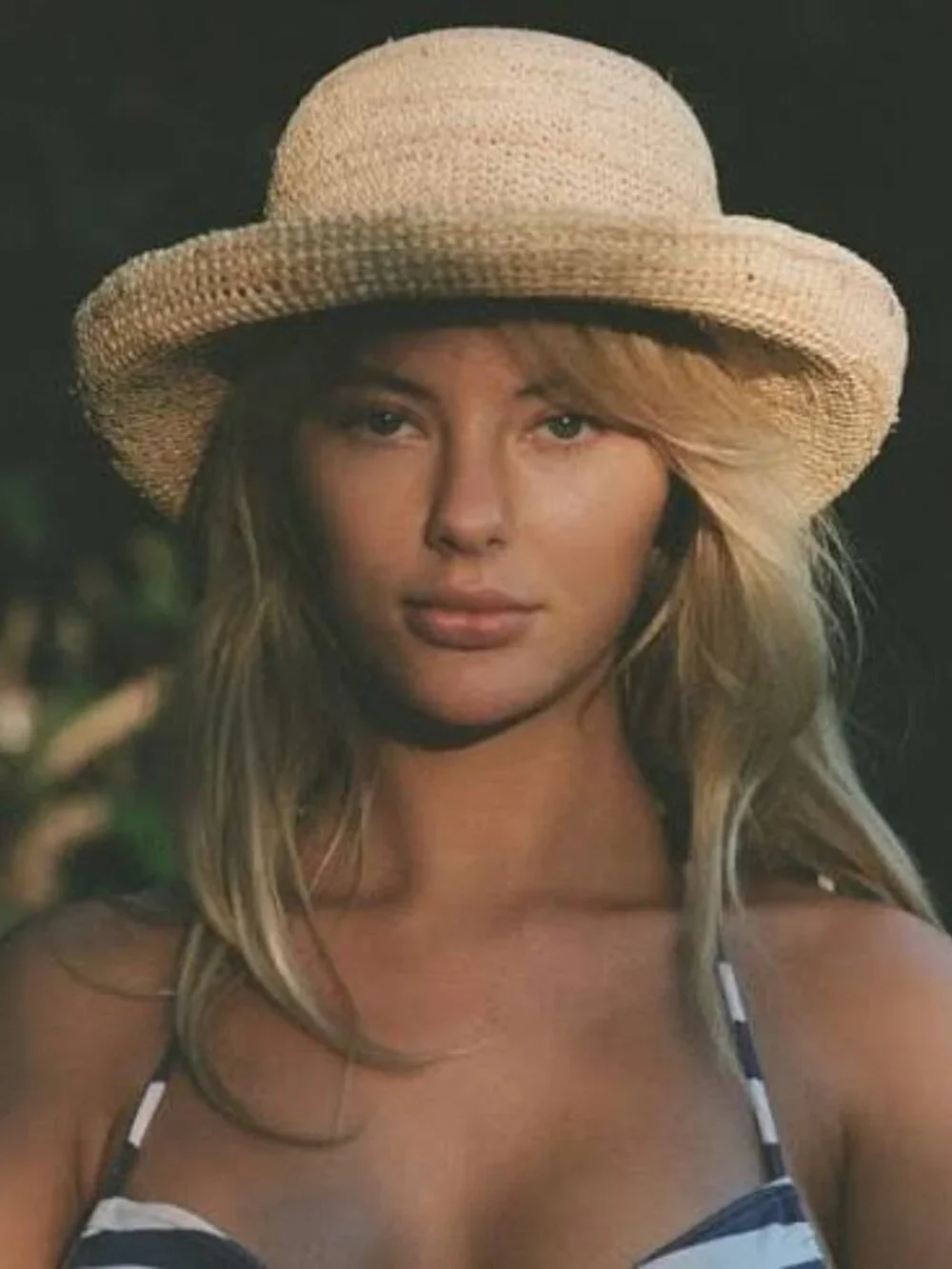 Lack of Color Raffia Cruiser – Handwoven Raffia Straw Dome Boater Hat